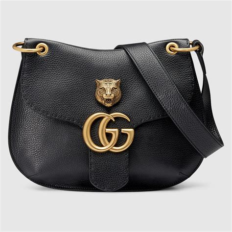 gucci leather purse black|luxury shoulder purses on sale.